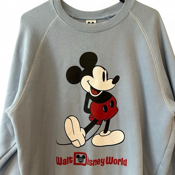 Disney Walt Disney World Sweatshirt Blue Mickey Mouse Large - Picture 3 of 6